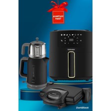 Empressco Goldmaster Darkblack 10 Parça Airfryer Sıcak Hava Fritöz Avantajlı Elektronik Elektrikli Ev Aletleri Seti - Fiyatı, Yorumları