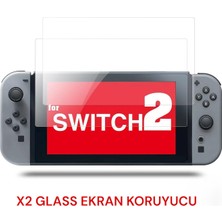 Crk Tech Nintendo Switch 2 Uyumlu Premium Safir Nano Glass Ekran Koruyucu (2'li Set)
