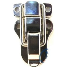 MiraLive Sandık, Kutu Klipsi, Ön Kilidi - 48X30MM, Nikel, 1 Adet