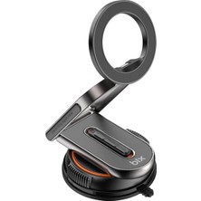 Bix TCH02 Güçlü Vakumlu 360 Derece Ayarlanabilir Cam Torpido Ön Panel Uyumlu Manyetik Araç Telefon Tutucu