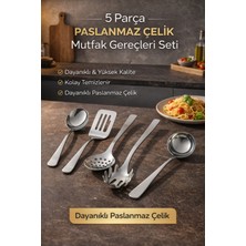 Empressco Divays 5 Parça Paslanmaz Çelik Mutfak Gereçleri Seti Dayanıklı Şık ve Ergonomik Tasarım - Fiyatı, Yorumları