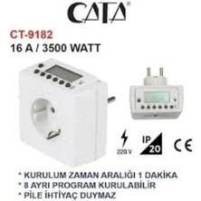 Cata Digital Zaman Saati Akıllı Priz