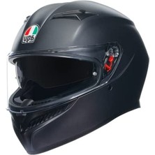 Esranın Dünyası Agv K3 Motosiklet Kaskı Mono Kapalı Kask Matt Black M