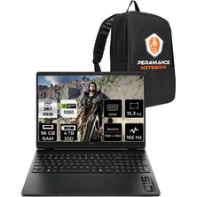 Hp Hyperx Omen 15 Core I7 14650HX RTX5060 8gb 96GB Ram 4tb SSD 15.3" Fhd+ 165Hz Freedos D2RC3EAPN345 Gaming Laptop + Per4 Çanta
