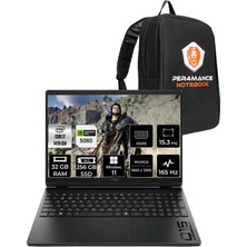 Hp Hyperx Omen 15 Core I7 14650HX RTX5060 8gb 32GB Ram 256GB SSD 15.3" Fhd+ 165Hz WIN11 Home D2RC3EAPN366 Gaming Laptop + Per4 Çanta