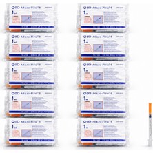 Bd Micro-Fine Plus Insülin Enjektörü 1 ml 29G 12.7 mm | U-100 Uyumlu Steril Şırınga | 100 Adet