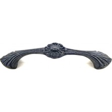 MiraLive Antika Tarz Dekoratif Pirinç Göz Mobilya Kulbu - 21X127 Mm, Oksit