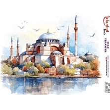 İstanbul Hobi Açık Zemin Sulu Transfer (25 * 35 cm ) St 1594