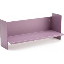 Rafiste Mor Metal Duvar Rafı - Masa Üstü Kitaplık ve Çok Amaçlı Ofis Düzenleyici 21X70 cm
