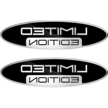 Esranın Dünyası Limited Edition Silver 3D Gel Oval Sticker