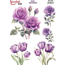 İstanbul Hobi Açık Zemin Sulu Transfer (25 * 35 Cm) St 678