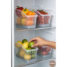 Empressco Melkan Home Dolap Içi Organizer 4’lü Set – Buzdolabı Düzenleyici Küçük Boy Saklama Kutuları 13,5x9,5x6 cm - Fiyatı, Yorumları