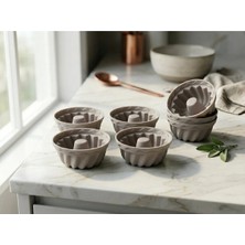 Plastora Home 6 Adet Silikon Muffin Mini Kek Kalıbı Renkli