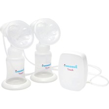 Weewell Elektrikli Çiftli Göğüs Pompası – Touch & Sense Teknolojili Bpa Free Sessiz Çalışan Çift Göğüs Sağma Pompası