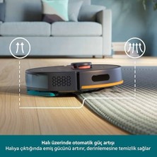 Trendy Pazars 2000 Serisi Süpürge - Tek Seferde Süpürür ve Siler, 6000 Pa Emiş Gücü, Lds Navigasyon, Kompakt Otomatik Boşaltma, Uygulamasıyla Kontrol (XU2100/15)