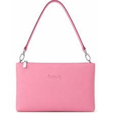 Hooq Design El Yapımı Deri Pembe Omuz Çantası