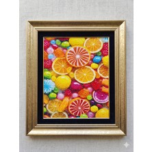 Liva Craft Elmas Mozaik Tablo, 50 x 65 Şekerler Boncuk Yapıştırma Kiti