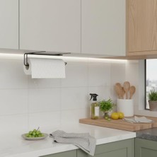 Trendy Pazars Havluluk Peçetelik Askısı Banyo Mutfak Düzenleyicisi Kağıt Rulo Havlu Askılığı Pratik Siyah Rulo