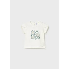 Mayoral Kız Çocuk Tshirt 1-4 Yaş Krem