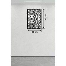 Mey Ithalat® Sarmaşık ve Yaprak Motifli Ahşap Duvar Tablosu - 25X35 cm Lazer Kesim Dekoratif Pano
