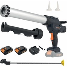 Maxxt MDCG20V3X2P-EU Akülü Kombine Silikon Tabancası 20V 2AH Çift Akü - 300 ml Kapasite - Sosis Silikon ve Köpük Silikon