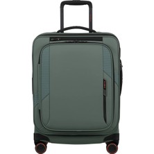 Samsonite Glazed - Spinner Yeşil 55/20 Körüklü Kabin Boy Valiz