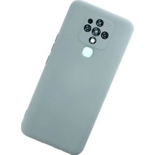 Uravas Store Tecno Camon 16 Kılıf Nano Içi Kadife Silikon - Buz Mavisi