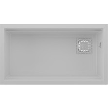 Real Stone Almila 75,5X42,4 cm Beyaz Granit Mutfak Eviyesi