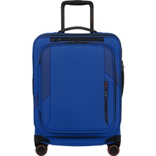 Samsonite Glazed - Spinner Mavi 55/20 Körüklü Kabin Boy Valiz
