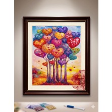 Liva Craft Boncuk Işleme Kiti 50 x 65 Kalp Ağacı