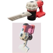 Trendy Pazars Giffy / Oyuncak Pilli Model Çekme ve Süpürme Özellikli Dikey Süpürge 78 cm Gerçekçi Oyuncağım 3 Başlıklı 2 Farklı Renk Seçeneği (Pembe-Mavi) (Pembe)