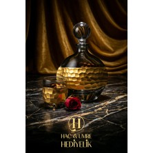 Karaf | Karaf Takımı | Kapaklı Karaf | Kristal Cam Karaf | Lüks Gold Işlemeli Karaf Seti | Şerbetlik Zemzemlik Cam Zemzem Takımı
