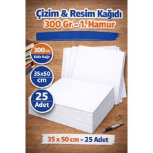 Orbak Kağıtçılık Çizim ve Resim Kağıdı 1. Hamur 300 gr 35X50 cm 25 Adet Çizim ve Resim Kağıdı (1,31 Kg)