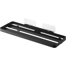 Trendy Pazars 5398 Tower Yapışkan Kanca Sıhhi Tablet, Siyah, Çelik/silikon Yapışkan Kanca: Polikarbonat/pet/poliüretan, Minimalist Tasarım