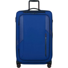 Samsonite Glazed - Spinner Mavi 78/29 Körüklü Büyük Boy Valiz
