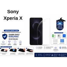 Astakos Sony Xperia Xz2 Uyumlu Şeffaf Nano Kırılmaz Darbe Emici Ekran Koruma