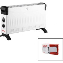 MiraLive Itimat CH-2020UM Küçük Boy Konvektör Isıtıcı - Soba Elektrikli Turbo Isıtma 3-Kademe Isı Ayarlı TERMOSTAT=750-1250-2000W (K95)