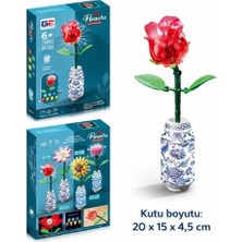 Liva Craft LEGO Çiçek Seti Işıklı Parlayan Gül
