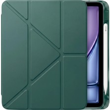 Ps iPad Air 11 Inç (M4)/(M3)/(M2) Tri Folding Standlı Kılıf - Haki