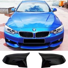 Ekolmaks Bmw F33 - F34 M4 Batman Yarasa Ayna Kapağı Piano Black Abs / 2014-2020