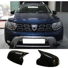 Ekolmaks Dacia Duster 2 Batman Yarasa Ayna Kapağı Piano Black / 2018-UP