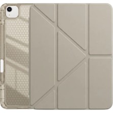 Ps iPad Air 13 Inç (M4)/(M3)/(M2) Tri Folding Standlı Kılıf - Bej