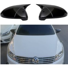 Ekolmaks Volkswagen Passat cc Batman Yarasa Ayna Kapağı Piano Black / 2008-2017