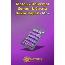 Universal Somun & Civata Dekor Kapak - Mor