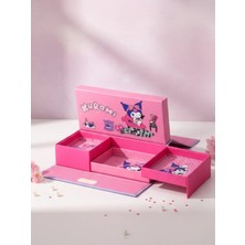 Gifi Kuromi Kilitli Kalemlik Pembe