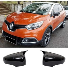Ekolmaks Renault Captur Batman Yarasa Ayna Kapağı Piano Black / 2013-2019