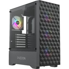 Fazeon F6 Tempered Glass Mesh 4x Argb Fanlı USB 3.0 Atx Bilgisayar Kasası(Psu Yok)