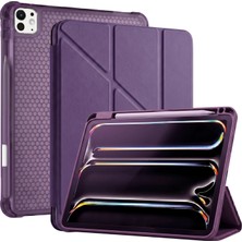 Ps iPad Pro 13 Inç (M5)/(M4) Tri Folding Standlı Kılıf - Mor