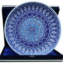 E38 El Işçiliği Çini  Tabak - 30 cm - 6521