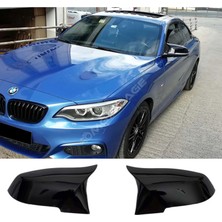 Ekolmaks Bmw F22 Batman Yarasa Ayna Kapağı Piano Black Abs / 2013-2017 (Tırnaklı)
